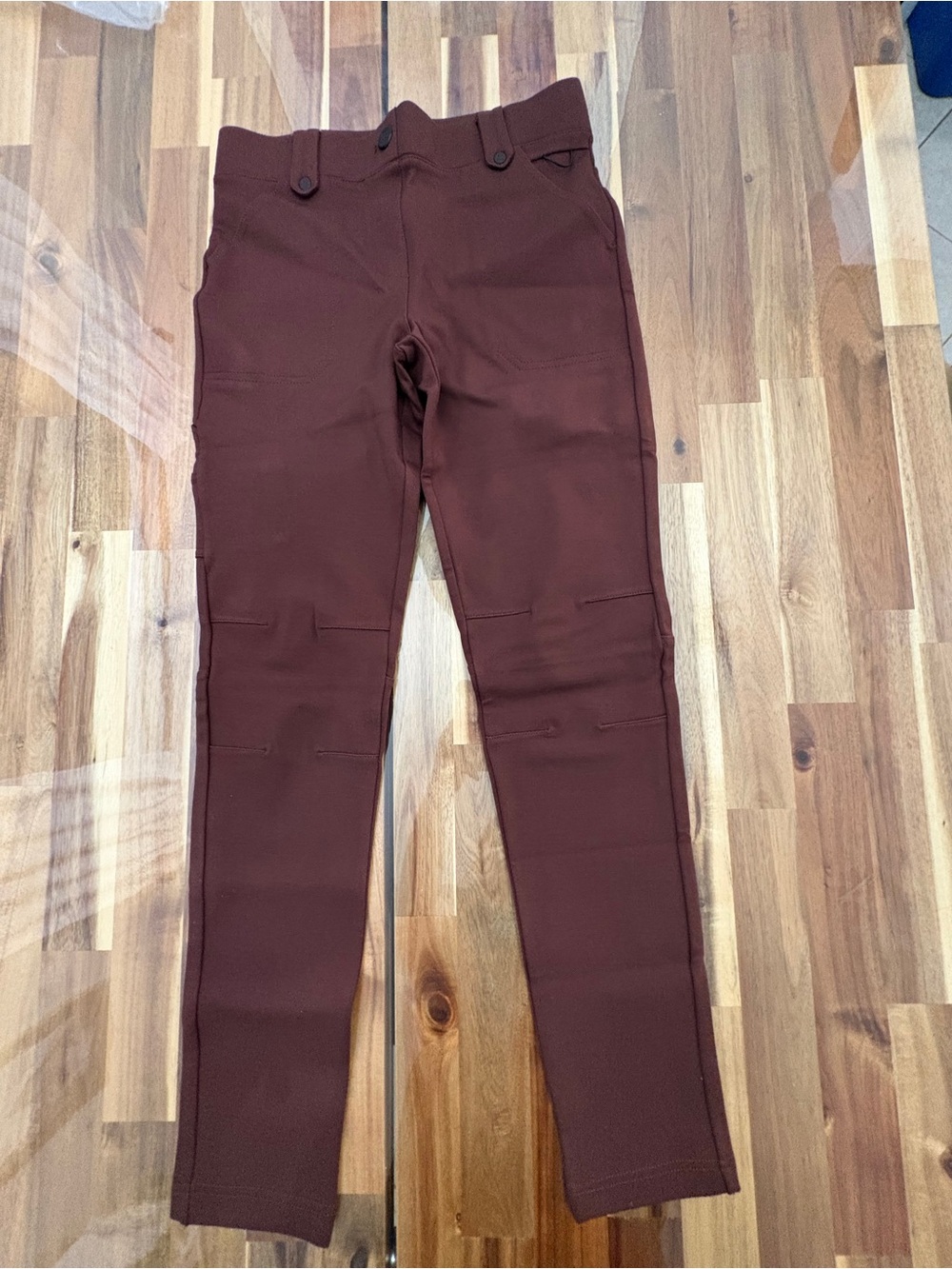 Brand New Betabrand Brown Dress Pant Yoga Pants Straight Leg Size Small